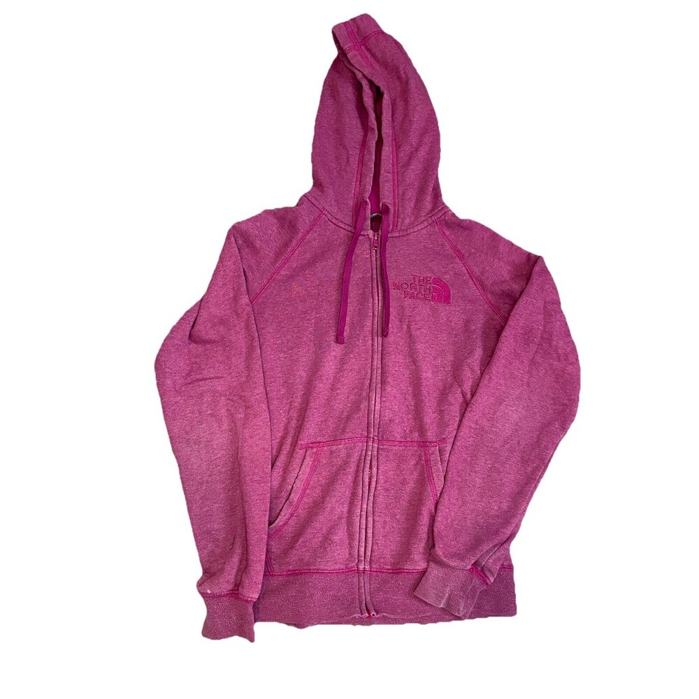 The North Face Womens Hooded Athletic Jacket S Long Sleeve Full Zip Pockets
